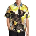 thumbnail image 2 of Apex Legends Octane Casual Short Sleeve Shirt Lapel Collar Shirt Summer Beach Shirt XL, 2 of 8