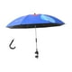 thumbnail image 3 of Sombrilla de playa con abrazadera, sombrilla plegable, protección solar, sombrilla para cochecito de bebé. Azul oscuro, 3 of 9