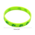 thumbnail image 3 of ZPAQI Saint Patrick'S Day Silicone Irish Festival Wristband Shamrock Clover Bracelet, 3 of 16