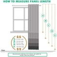 thumbnail image 6 of Luxury Ava Blackout Weave Curtain Panels With Tie Backs Pair (Set Of 2), 6 of 6