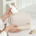 thumbnail image 3 of Riguas Cosmetic Bag with Handle Waterproof Dry Wet Separation Design Multifunction Traveling Portable Toiletry Pouch Daily Use, 3 of 8