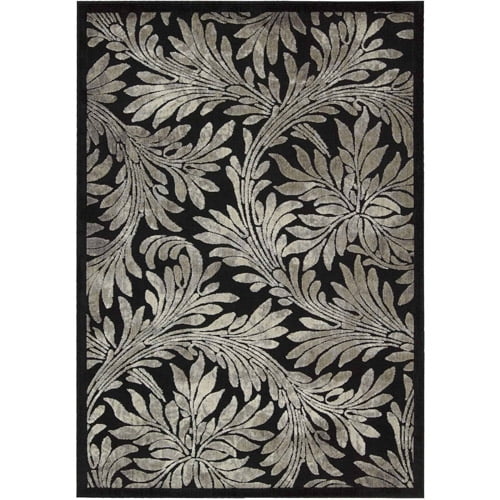 Nourison Graphic Illusions Collection Rug, Black
