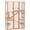 Orange, variant on PawHut Catio Outdoor Cat Enclosure with 6 Jumping Platforms, Grey