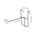thumbnail image 2 of MLINS 40 Pcs Wall Grid Retail Shelf Hook Versatile Hook 15.00X6.00X3.00CM Silver, 2 of 8