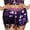 #019 Purple, variant on Belly Dance Hip Scarf, Belly Dance Skirt Wrap Bling Sequins Coins, Purple,Free Size