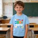 thumbnail image 2 of Tops de Manga Corta Linda con Impresión Gráfica Linda para Niños Niños Y Niñas, Camiseta Casual de la Temporada Escolar, Tela Transpirable Suave, 2 of 9