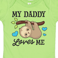 thumbnail image 4 of Inktastic My Daddy Loves Me with Sloth and Hearts Boys or Girls Baby Bodysuit, 4 of 5