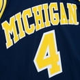 thumbnail image 4 of Men's Mitchell & Ness Chris Webber Navy Michigan Wolverines 1991/92 College Vault Player Swingman Jersey, 4 of 5
