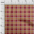 thumbnail image 1 of oneOone Cotton Poplin Twill Red Fabric Madras Check Sewing Material Print Fabric By The Yard 56 Inch Wide, 1 of 4