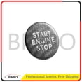 thumbnail image 5 of Engine Start Stop Push Button Cover Trim Carbon Fiber Black, 5 of 6