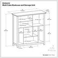 thumbnail image 5 of Simpli Home Amherst SOLID WOOD 44 inch x 44 inch Transitional Multi Cube Bookcase and Storage Unit in Hickory Brown, 5 of 10
