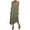 Army Green, variant on Giftesty Summer Dresses for Women Women Summer Solid Color Round Neck Sleeveless Cotton Casual Maxi Cotton and Dress