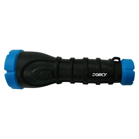 Dorcy 120-Lumen Weather Resistant LED Flashlight with Non-Slip Grip and Nylon Lanyard, Assorted Colors