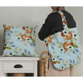 thumbnail image 5 of Soimoi Green polyester Crepe Fabric Tomato & Freesia Floral Decor Fabric Printed Yard 42 Inch Wide, 5 of 5