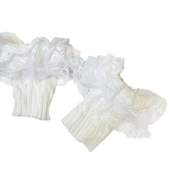 Lace Boot Cuffs Stretch Leg Warmers Socks Toppers Cuff for Women,Boot Toppers Socks Leg Cuffs Boot Warmers Gift