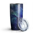 thumbnail image 2 of 20oz Tumbler with Lid and Straw Stainless Purple Geometric Star Steel Vacuum Insulated Water Coffee Tumbler Cup, Double Wall Vacuum Insulated Travel Mug Reusable Tumblers for Ice Drinks, Hot Beverage, 2 of 2