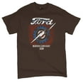 thumbnail image 5 of Ford F-100 Lightning Bolt Gear FoMoCo T-shirt Vintage Classic Pickup Truck 1953 Iconic Retro Emblem Men's Tee, 5 of 7
