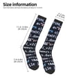 thumbnail image 4 of Vsdgher Function Source Code Print Thigh High Socks Extra Long Stretchy Sock Women Over Knee High Opaque Stocking Daily Wear, 4 of 5