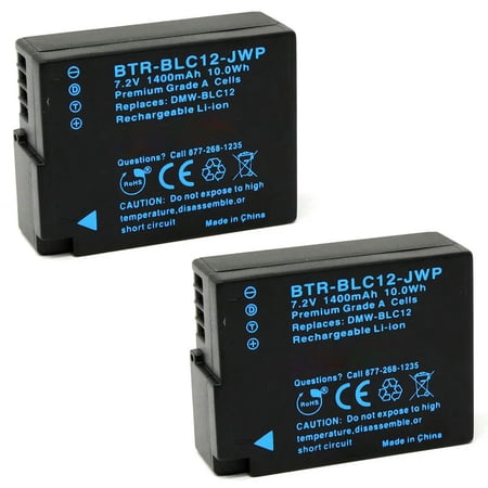 Replacement for Panasonic Lumix DMC-G81 Battery (2-Pack 1400mAh Fully Decoded)
