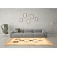 thumbnail image 3 of Ahgly Company Indoor Rectangle Solid Orange Modern Area Rugs, 8' x 12', 3 of 4