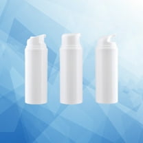 FELTECHELECTR Travel Size Bottles 3Pcs White Plastic Storage Holder For Cosmetics