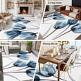 thumbnail image 6 of Navy Blue Tulip Area Rugs 5x8 for Living Room, Watercolor Farmhouse Floral Botanical Non Slip Washable Rug Runner, Low Pile Indoor Floor Carpet Mat Bathroom Rugs for Bedroom, Kids Room, 6 of 9