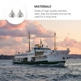 thumbnail image 4 of IFANLANDOR 2 Pcs Crochets en Acier Inoxydable Sécurité Argent Design Durable pour Accessoires de Bateau, 4 of 8