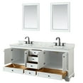 thumbnail image 4 of Wyndham Collection Wcs202080dcmunsm24 Deborah 80" Free Standing Double Vanity Set - Dark, 4 of 7