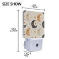 thumbnail image 4 of Cute Crescent Moon and Sun Night Light 2 Pack LED Nightlight Plug into Wall Dusk to Dawn Sensor Soft White, 4 of 7