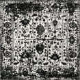 thumbnail image 2 of Rugs.com Oregon Collection Rug – 6 Ft Square Black And White Low-Pile Rug Perfect For Living Rooms, Kitchens, Entryways, 2 of 9