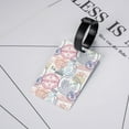 thumbnail image 5 of Luggage Tags for Suitcases, Postmark Pattern newyork Leather Bag Luggage Tags ID Label Tags Privacy Protection Travel Bag Labels, 5 of 6