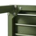 thumbnail image 3 of WestinTrends Playa 31.5" Iron Metal Frame Outdoor Square Patio Dining Table, Olive Green, 3 of 15
