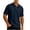 Navy, variant on KeShDi Men's Shirts Polo Shirts Men's Colorblock Short Sleeve Shirt In Breathable Fabric with Classic Collar Khaki 3X