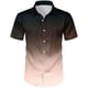 thumbnail image 4 of Blusa y camisa de manga corta con cuello vuelto para hombre, estilo casual, con personalidad, para fiestas de baile, color liso, con solapa y botones, a la moda, blusa de manga corta para hombre, 4 of 8