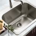thumbnail image 6 of Houzer Laundry 25 inch Stainless Steel Drop-in Topmount 1-hole Single Bowl Sink 12 inch Deep Laundry Sink - LTS-2522-1, 6 of 7