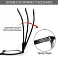 thumbnail image 2 of BONCAMOR 5 Pack Reading Glasses for Women and Men Spring Hinge Blue Light Blocking Reader（+1.50）, 2 of 8