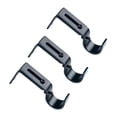 thumbnail image 4 of Soporte de barra de cortina Macarena ajustable de 3 piezas para varilla de 0,98 pulgadas negro, 4 of 7