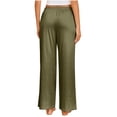 thumbnail image 4 of Antinious Women Solid Straight Leg Plus Size Pajama Full Length Pants, 4 of 5