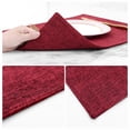 thumbnail image 5 of decorUhome Placemats Set of 6 - Cotton Linen Blend Washable Heat Resistant Dining Table Mats, Red, 13" x 19", 5 of 8