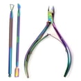 thumbnail image 1 of pitrice Cuticle Nippers Cuticle Trimmer with Cuticle Pusher Stainless Steel Scissors Manicure Tool Kit, 1 of 1