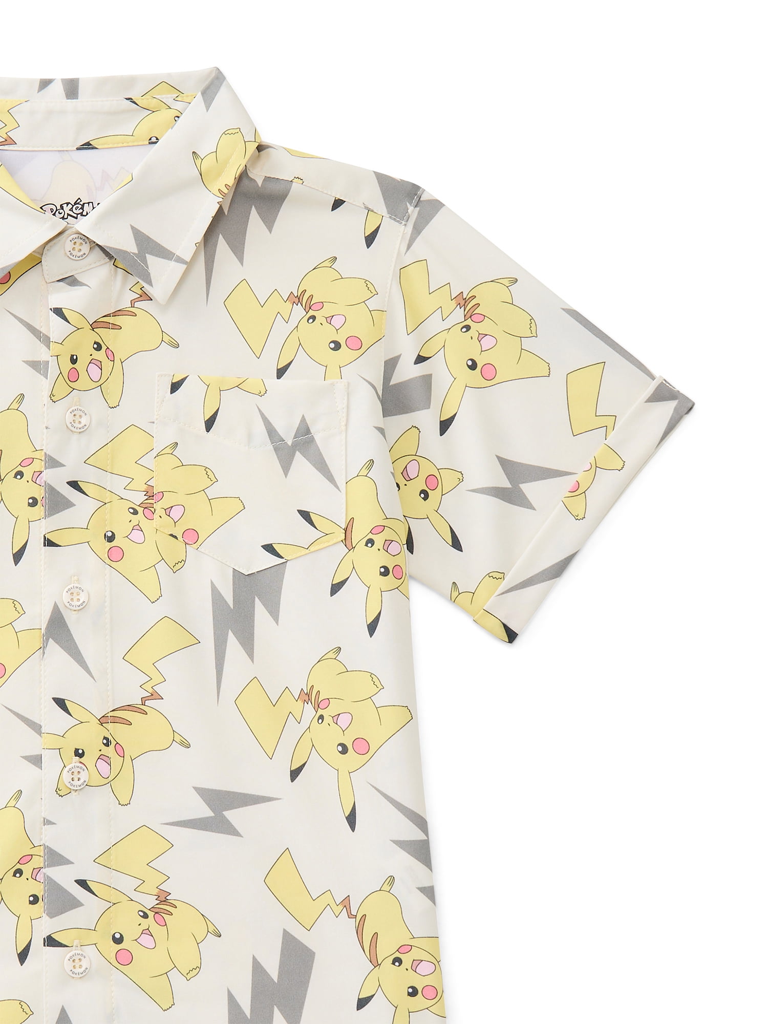 Pokémon Boys' Short Sleeve Sun Shirt with UPF 50, Sizes 4-12