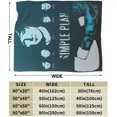 thumbnail image 3 of Blanket Simple Music Plan Band Throw Flannel Blankets Soft Bed Blanket for Couch Sofa Bedroom Home Decor Gift Blankets for All Seasons 30x40, 3 of 6