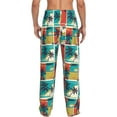 thumbnail image 6 of Cauagu Colorful Hawaii Palms Mens Pajama Pants Sleep & Lounge Pants,PJ Bottoms with Pockets-X-Large, 6 of 7