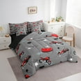 thumbnail image 3 of Erosebridal Race Car Bedding Full Size,Extreme Sports Comforter Sets with Sheets,Red Motorcycle Bedding Sets Full Size For Teens,Microfiber Bedroom Decor Reversible,7 Pieces, 3 of 6