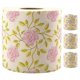 thumbnail image 1 of 4 Rolls Floral Printing Pattern Napkin Paper Novelty Flower Pattern Toilet Tissues Hand Towel Napkins Holiday Handkerchief Paper Roll, 1 of 4