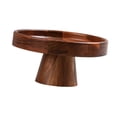 thumbnail image 4 of Bandeja de madera maciza para pastel, pedestal, para uso doméstico, bandeja para servir aperitivos, base alta para tartas de boda, postres, sushi, fru S, 4 of 9