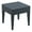 Gray, variant on Luxury Commercial Living 18" White Outdoor Patio Wickerlook Square Side Table