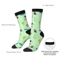 thumbnail image 5 of Lsque Pikmin Printed Men's Crew Socks, Soft Durable Breathable Moisture-Wicking with Odor Control Cotton socks, 5 of 7