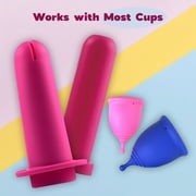 SHORDY Applicator Tool for Menstrual Cups with Lube Gel Easy Insertion Eco Friendly