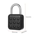 thumbnail image 3 of Padlocks,6 Waterproof Locker Waterproof Padlock Lockers Waterproof Code Box Cabinet Smart Code Locker 6 Waterproof Smart Pad Ers Code Padlock Combination Lock Combination Combo Pad Lock Padlock Box, 3 of 6